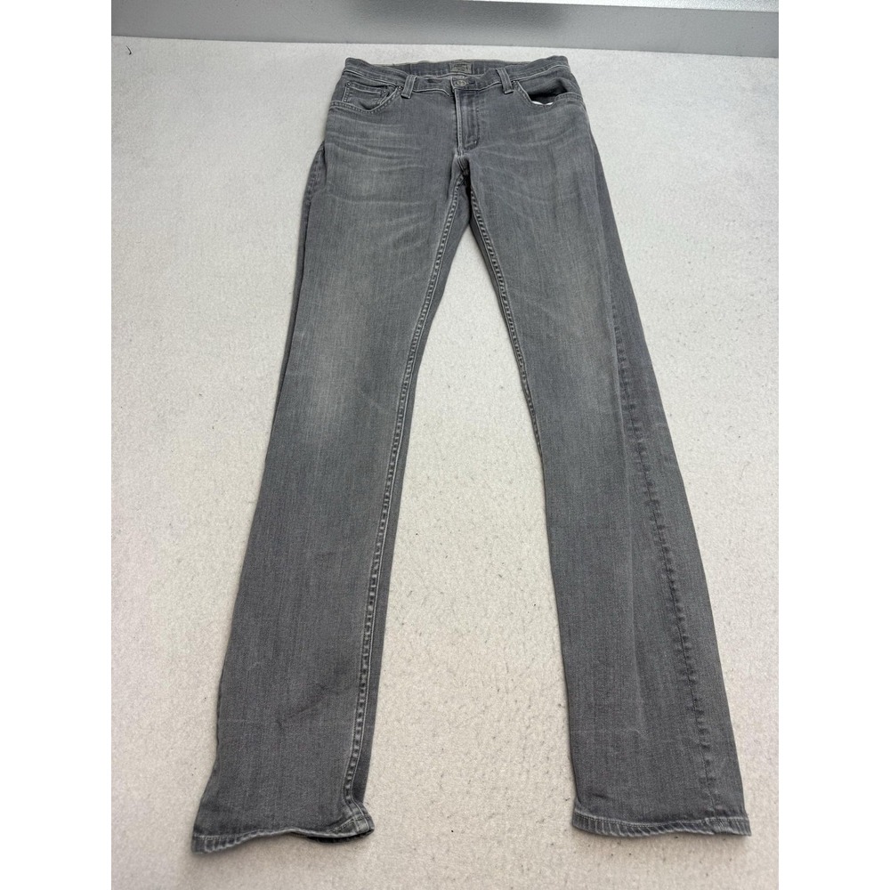 Citizens Of Humanity Jeans Mens 30x32 Gray Bowery Slim Straight Stretch Denim